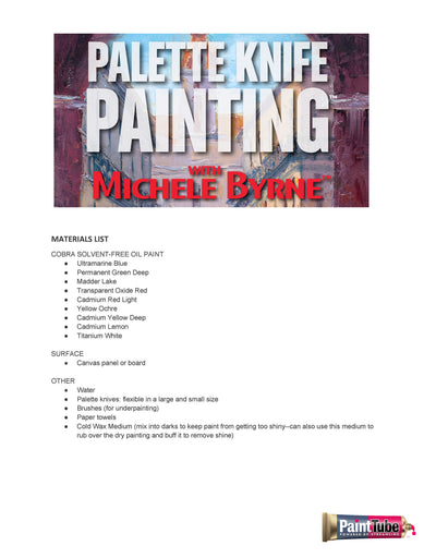 Michele Byrne: Palette Knife Painting