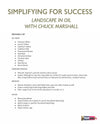 Chuck Marshall: Simplifying For Success - Landscape In Oil