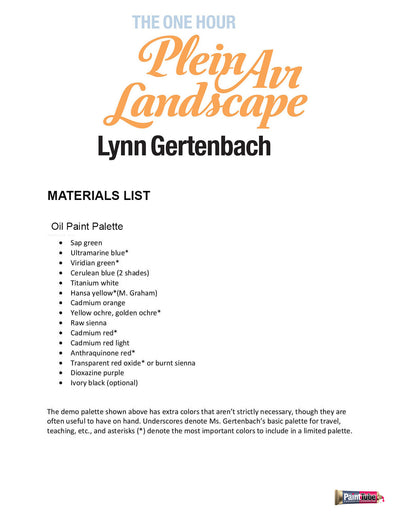 Lynn Gertenbach: The One Hour Plein Air Landscape