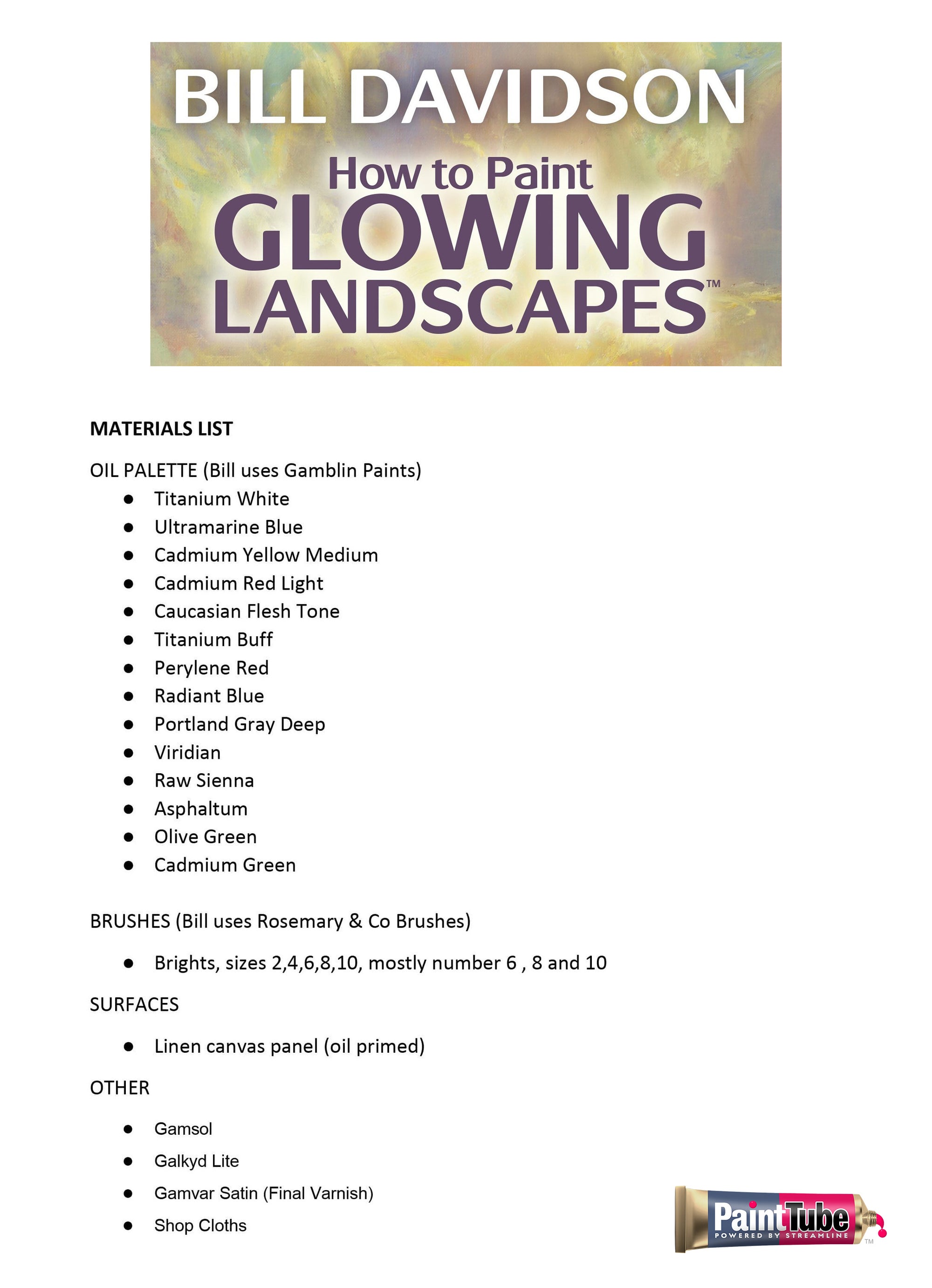 Bill Davidson: How to Paint Glowing Landscapes