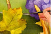 Birgit O'Connor: Watercolor Fall Grapes & Leaves