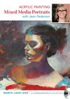 Jean Pederson: Acrylic Painting - Mixed Media Portraits