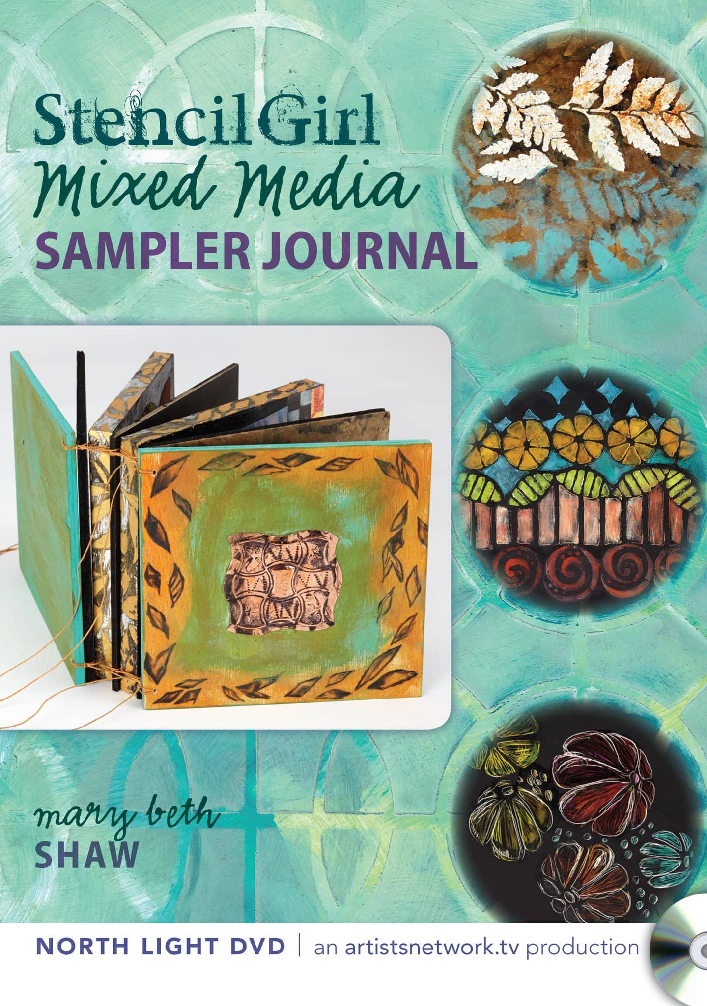 Mary Beth Shaw: Stencil Girl Mixed Media Sampler Journal