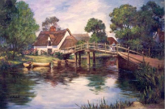 Johnnie Liliedahl: Reflections at Flatford Bridge