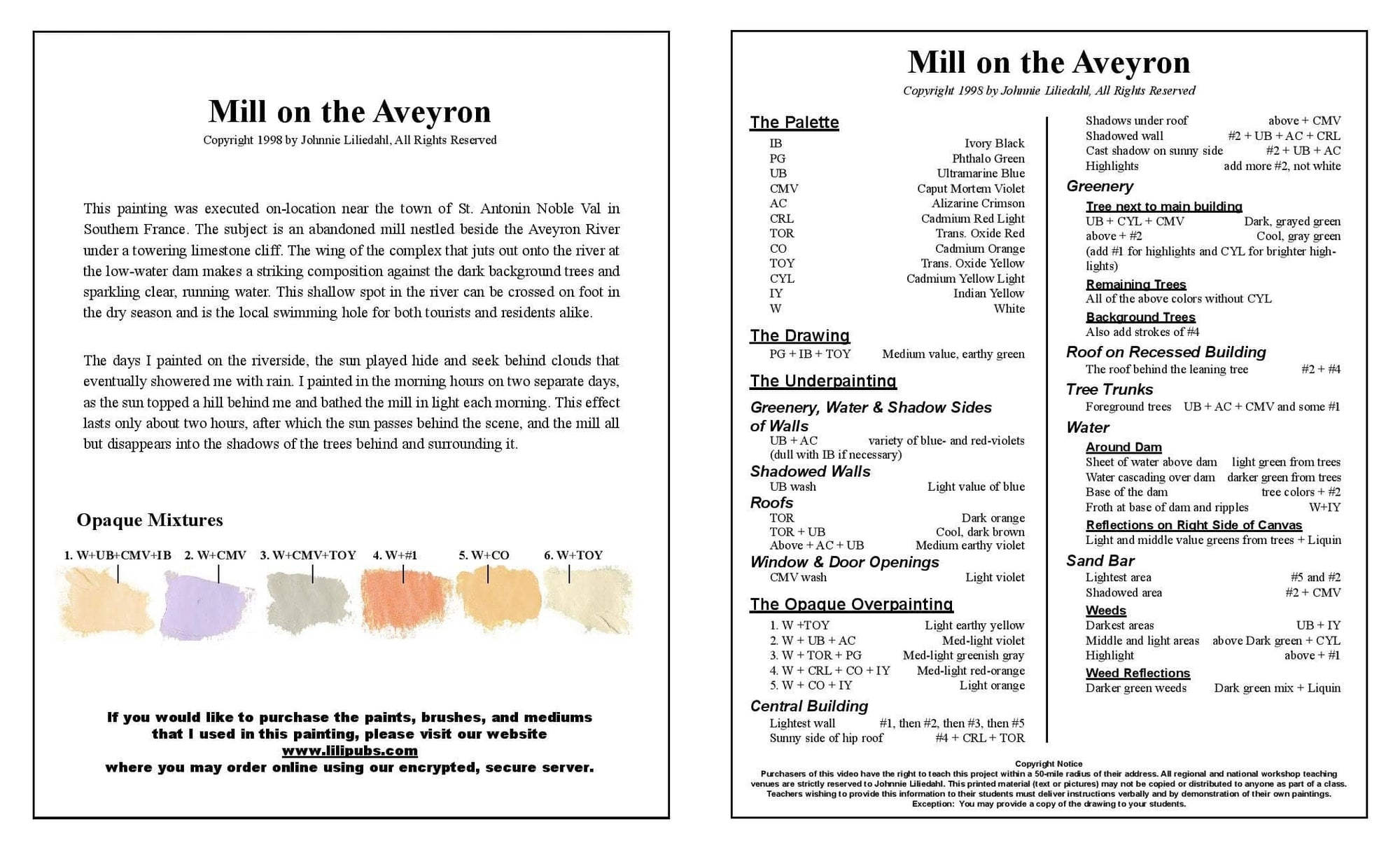 Johnnie Liliedahl: Landscapes of France