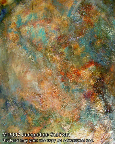 Jacqueline Sullivan: Acrylics - Textures, Layers and Metallics