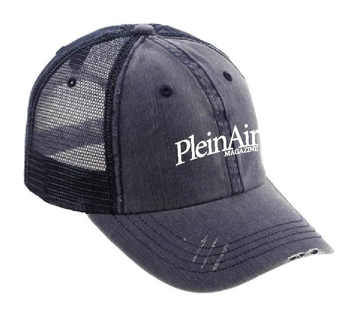 Plein Air Navy Blue Distressed Hat